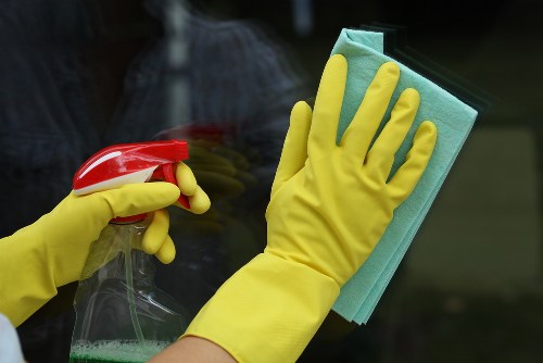 Domestic cleaner helping maintain a tidy Sutton home interior