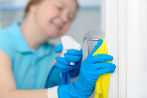 Kitchen and bathroom cleaning in a Sutton property