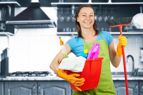 Local cleaners preparing a Sutton flat for tenancy handover