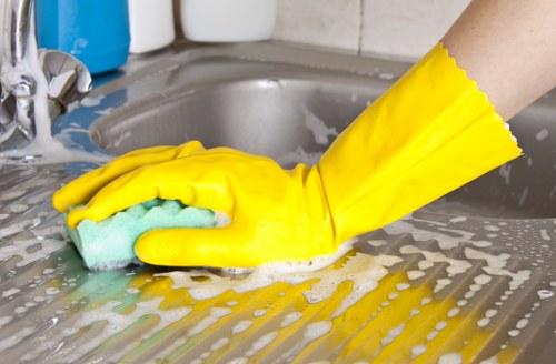 Bathroom and floor cleaning as part of move in cleaning in Sutton