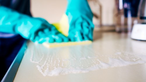 Local cleaning team preparing a freshly refurbished Sutton property