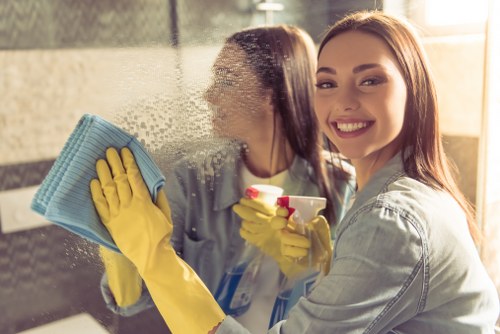 Professional exterior window cleaning for a property in Sutton