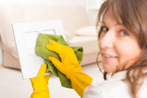 Regular home cleaning in a Sutton family living room