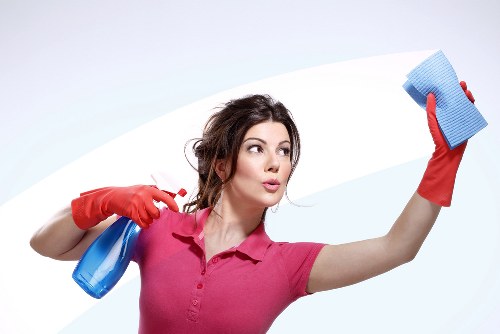 Cleaning supplies and maintenance equipment used for business premises in Sutton